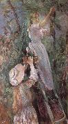 Berthe Morisot Peach trees Spain oil painting artist